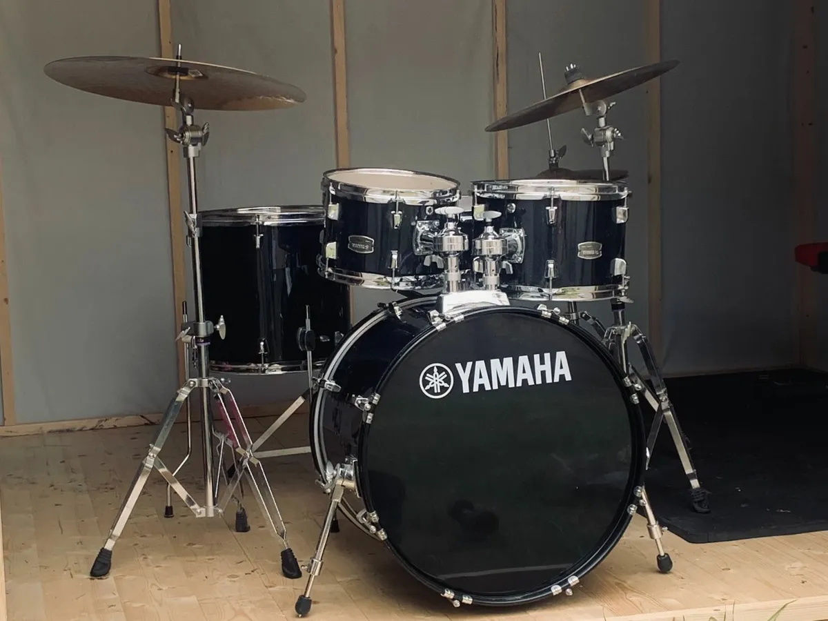 Yamaha acoustic drum kit. - Image 1