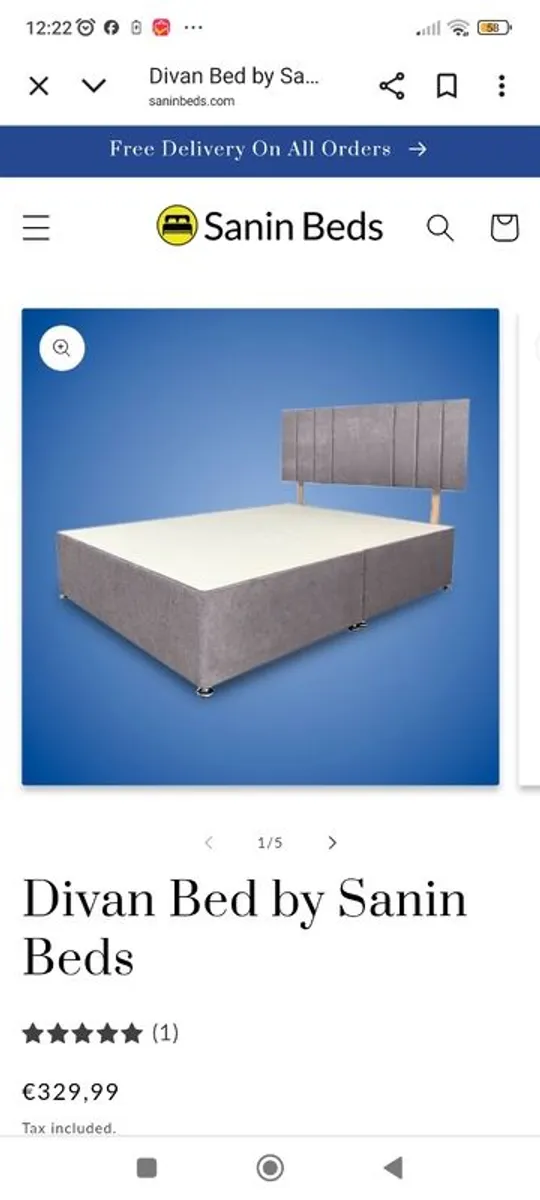 Divan Double Bed Base - Image 1