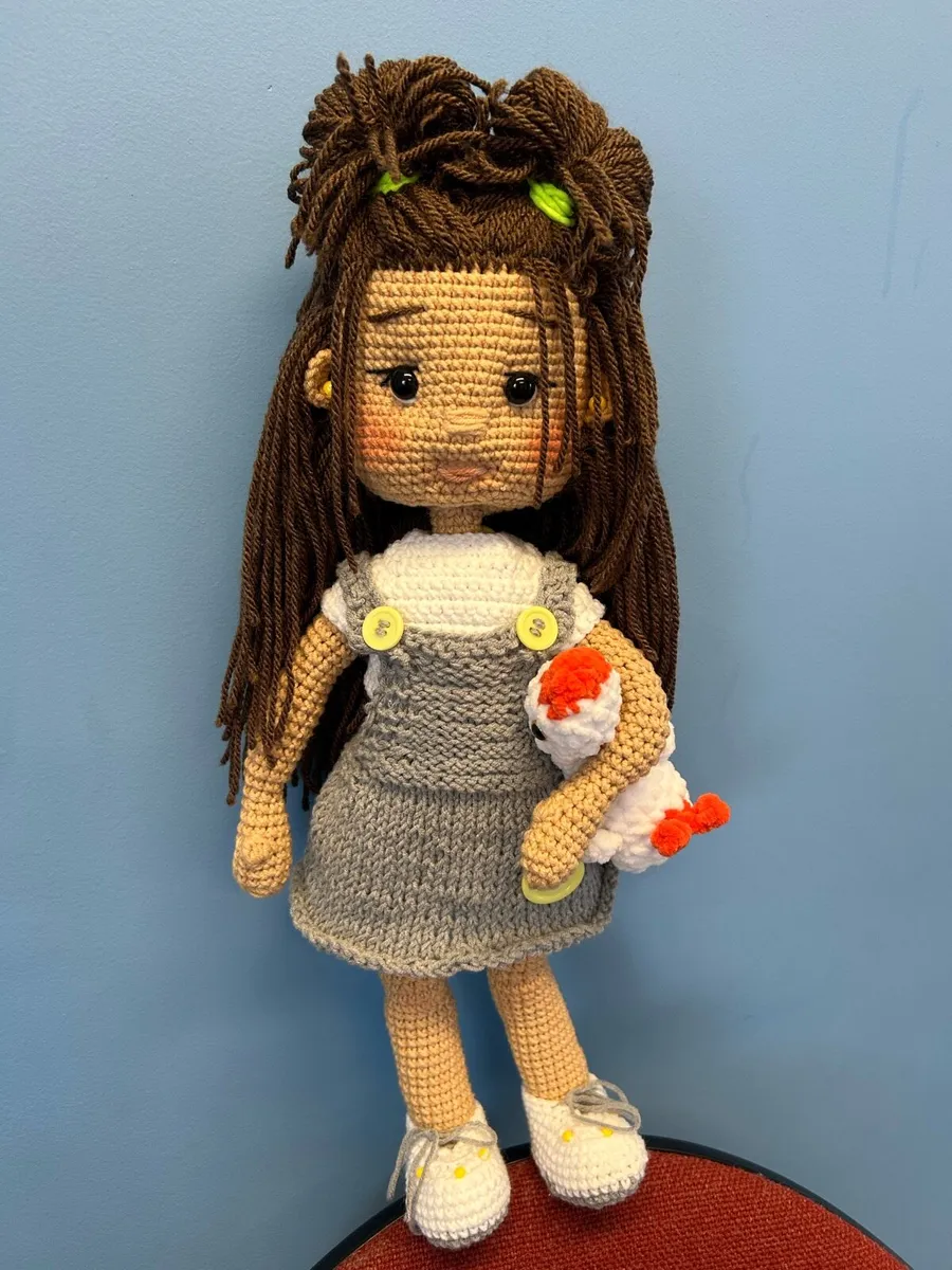 Handmade doll toy kids crocheted - Image 1