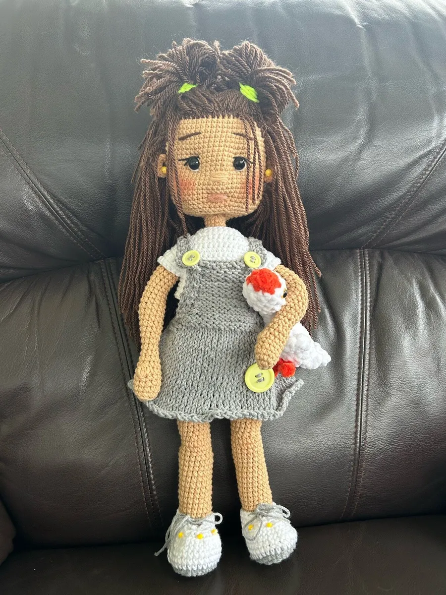 Handmade doll toy kids crocheted - Image 2