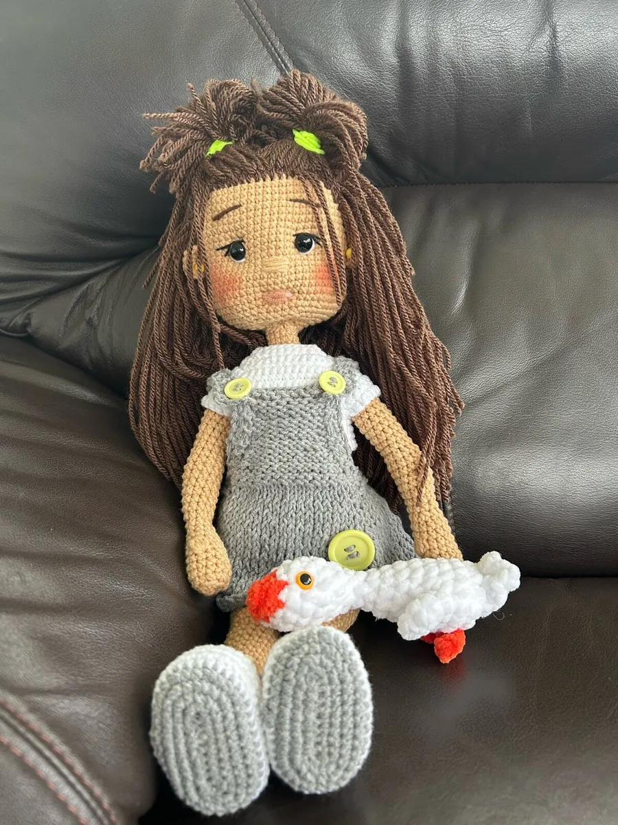 Handmade doll toy kids crocheted - Image 4