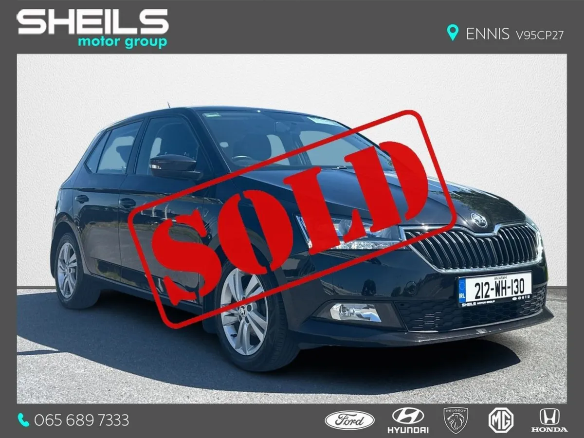 Skoda Fabia  sold  1.0 Petrol Ambition - Image 1