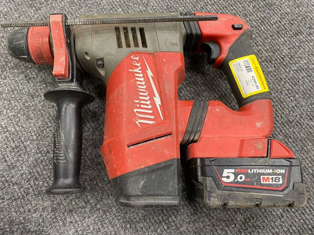 Milwaukee M18 CHPX SDS Drill + 2x 5AH Batts + Chrg - Image 2