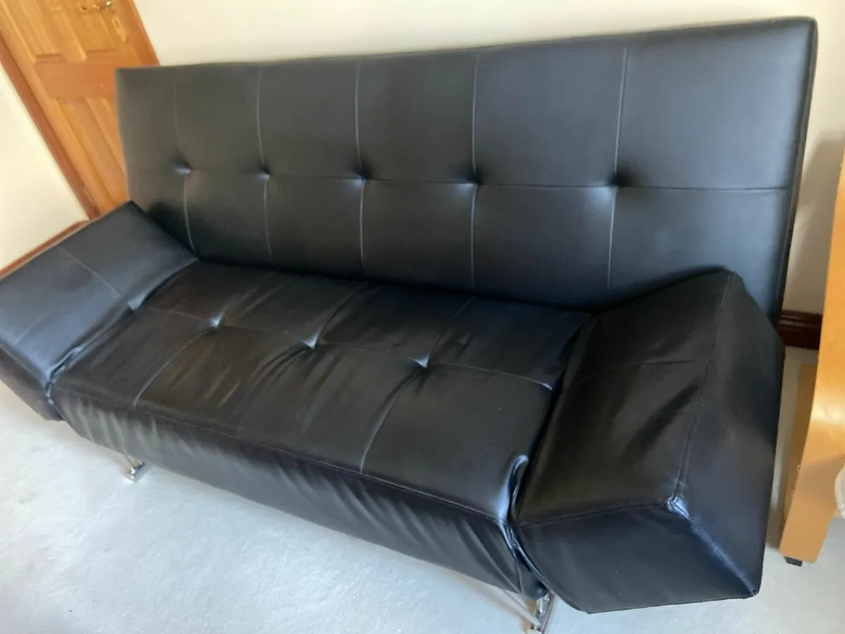 Faux Leather Sofa / Sofabed - Image 1