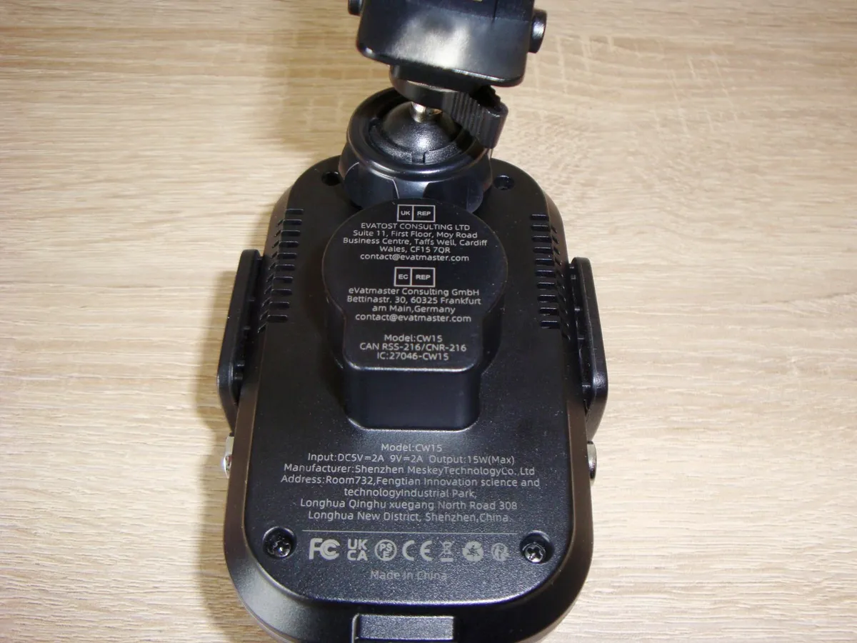 Auckly CW15 Car Phone Holder Wireless Charger - Image 3