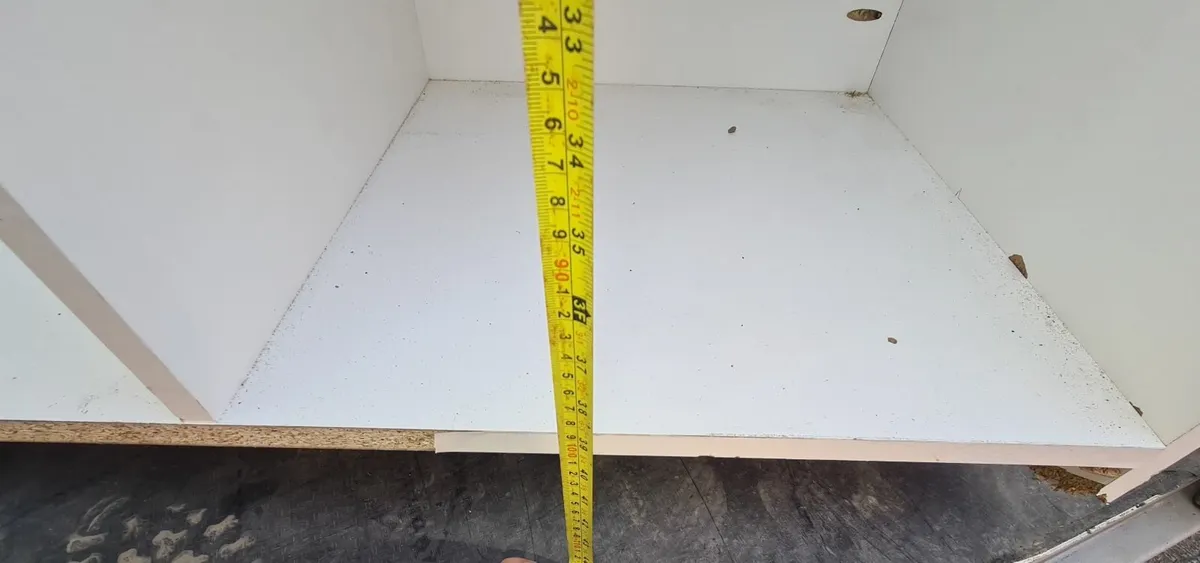 White Storage Cabinet – All Shelves – On Wheels - Image 4