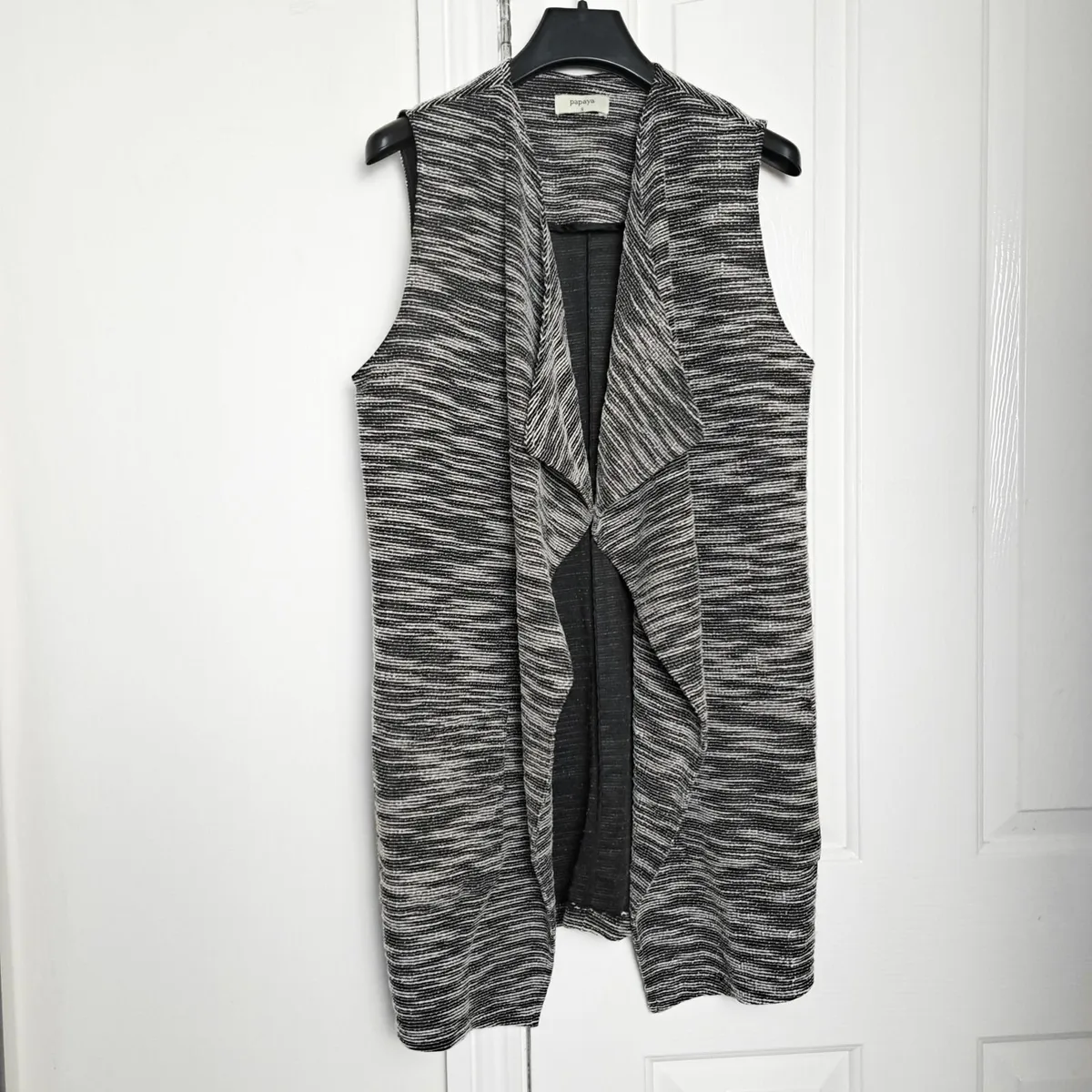 Bundle 2 Items Black White Mini Dress Cardigan 8UK - Image 4