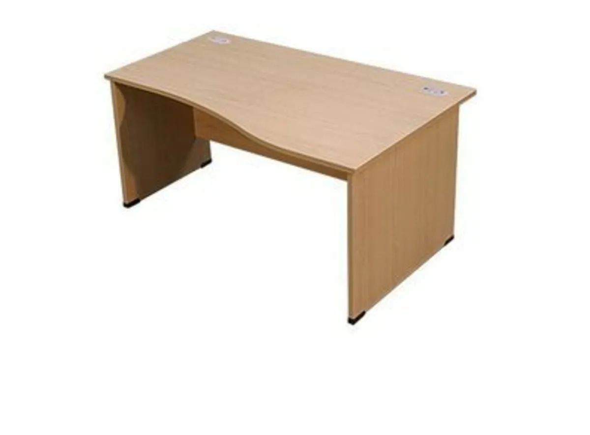 2 AA Straight Wave Panel End Desk - Image 1