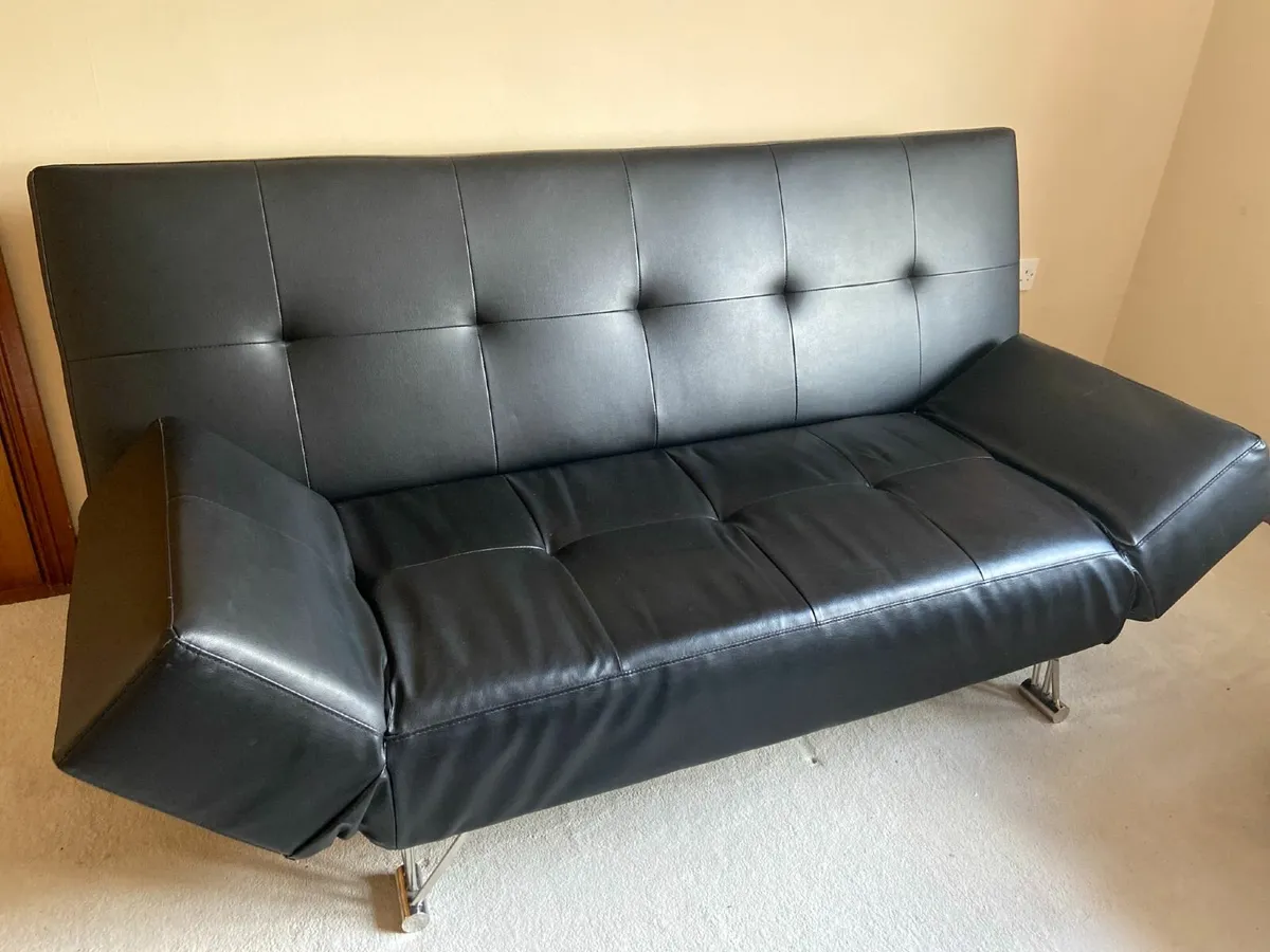 Faux Leather Sofa / Sofabed - Image 4