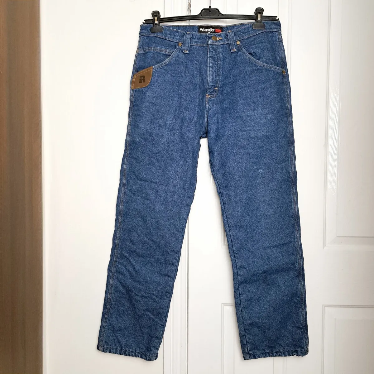 Wrangler Blue Riggs Workwear Fleece Lined 33x30 - Image 1