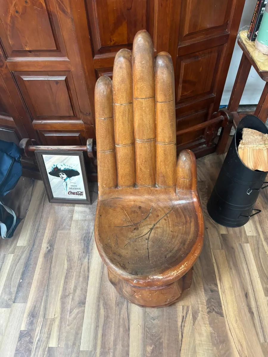 Wooden hand chair - Image 2