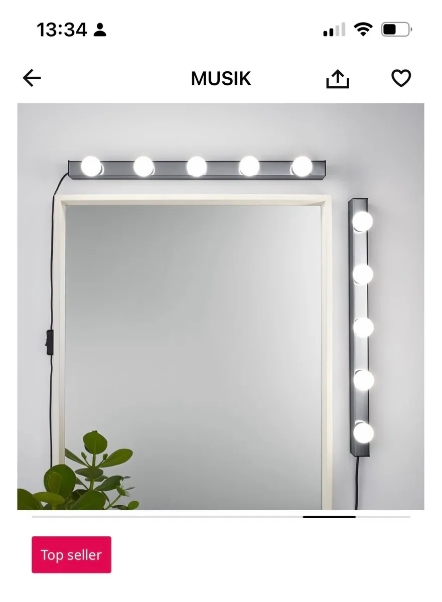 2 x Lights for dressing table mirror - Image 4