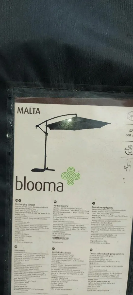 Blooma Malta  Overhanging  3 metre Parasol - Image 4