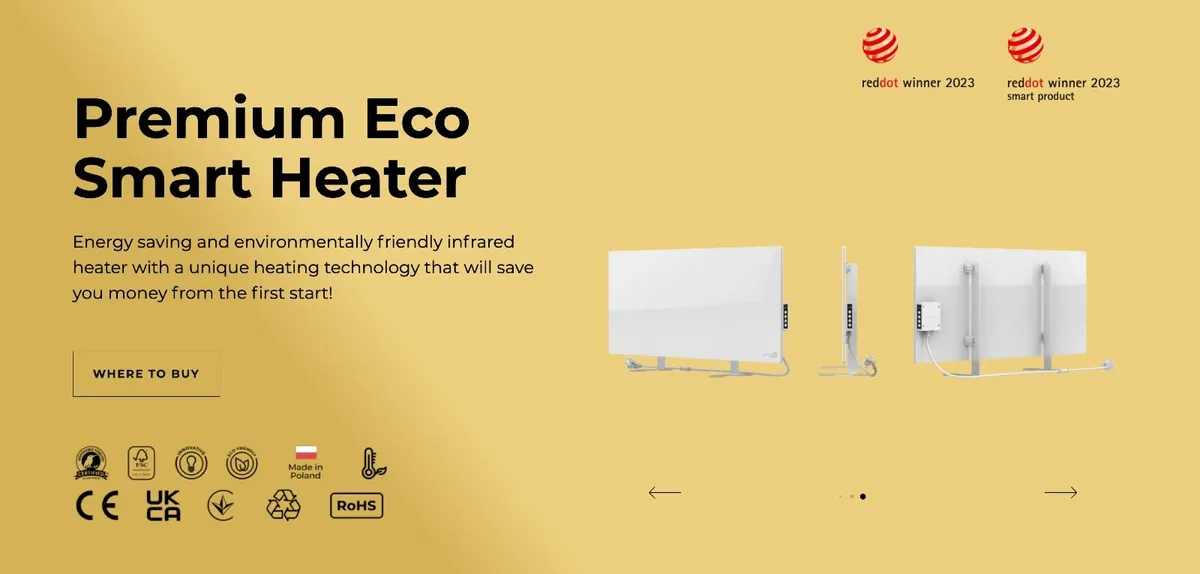Electric Heater: Aeno Premium Eco Smart Heater - Image 1