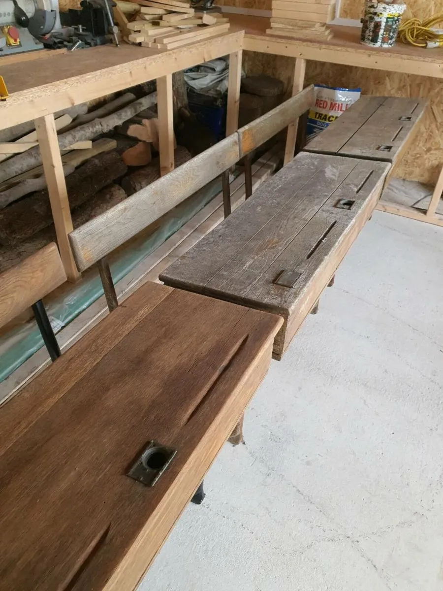 Old Oak School desks - Image 2