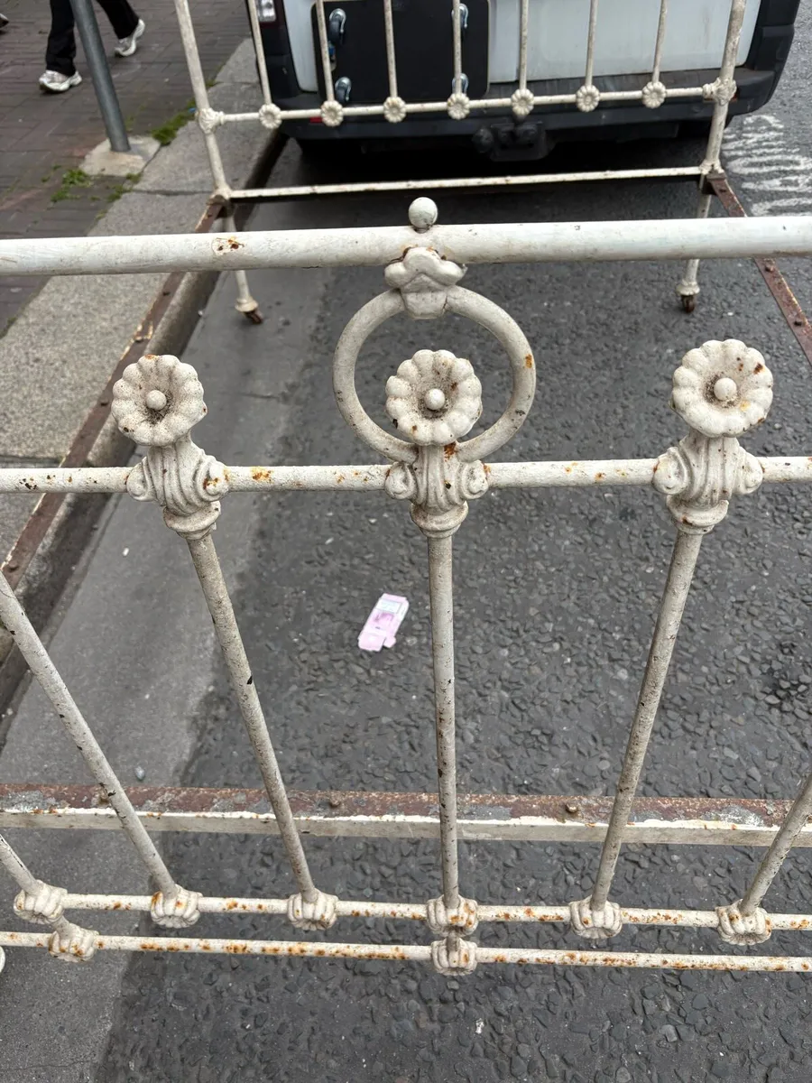 Antique Brass and Iron bed - Image 4