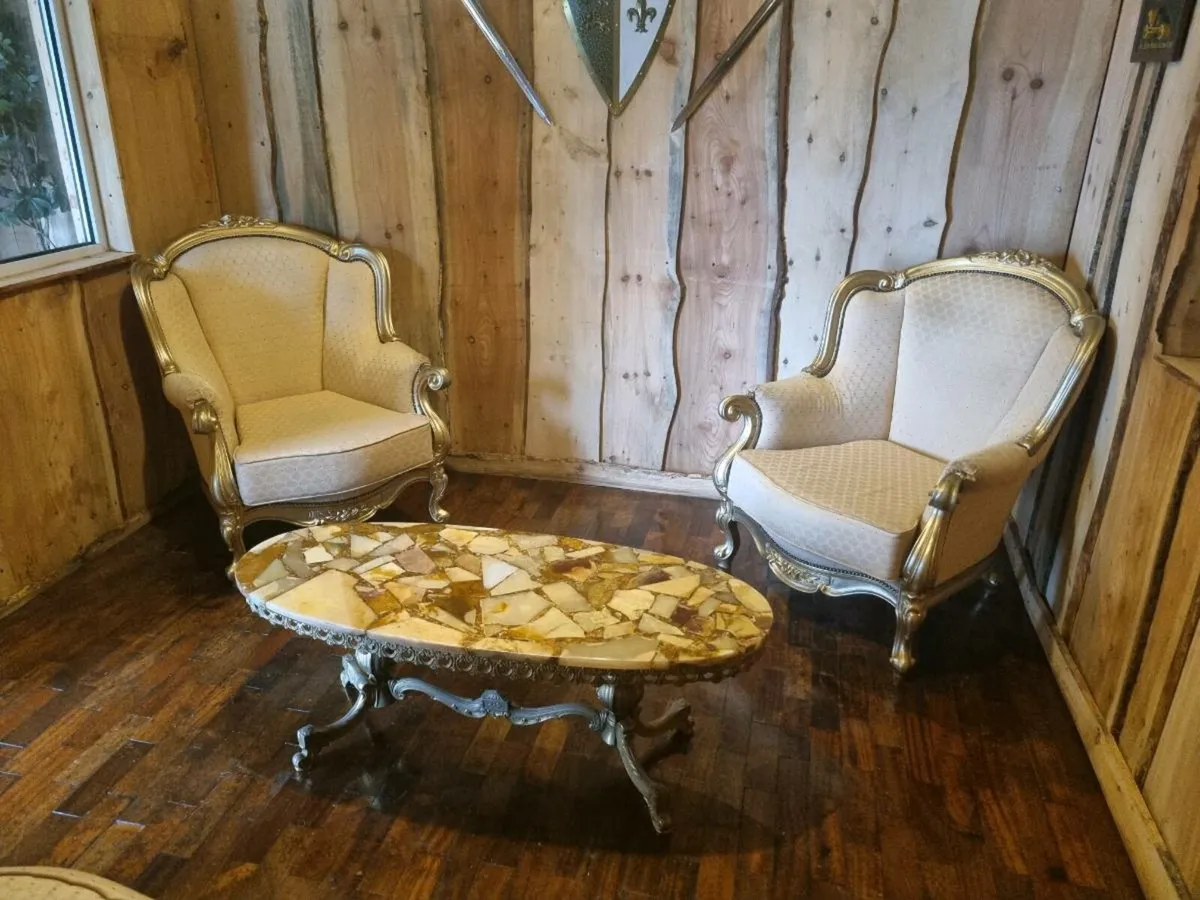 Vintage Egyptian Suite  (Needs Reupholstered) - Image 1