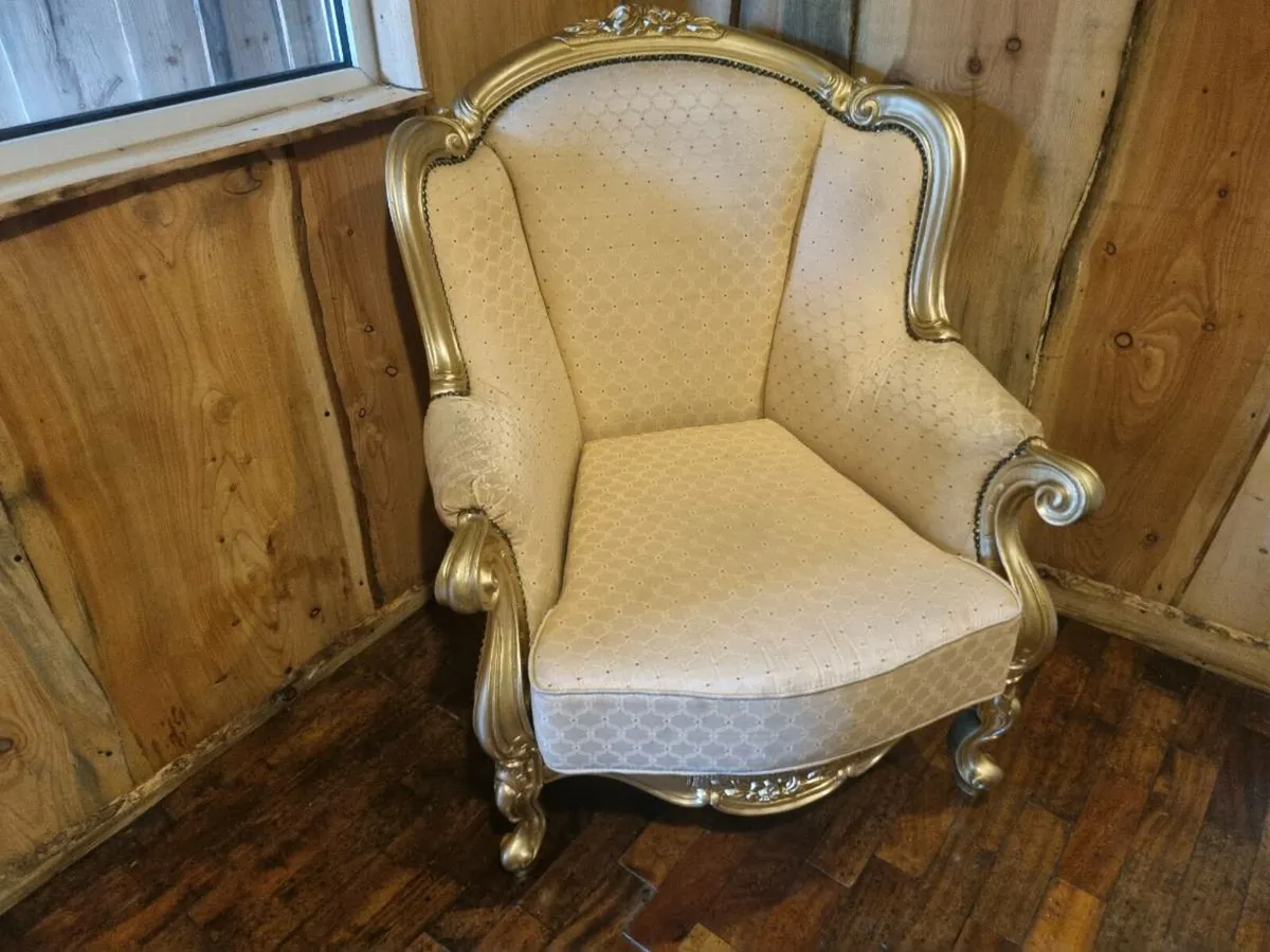Vintage Egyptian Suite  (Needs Reupholstered) - Image 4