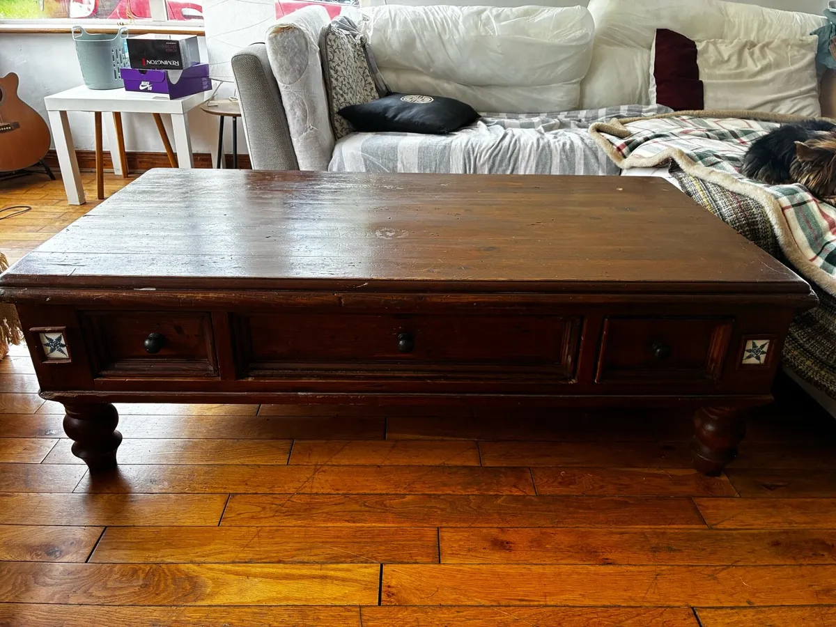 Wooden coffee table - Image 3
