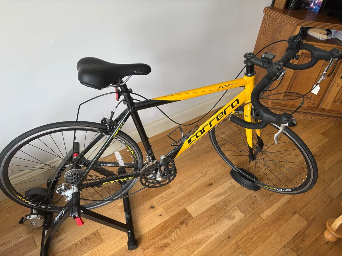 Carrera Road Bike & Sportneer indoor trainer - Image 1