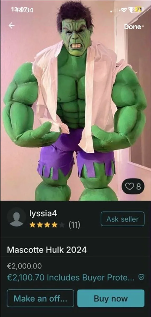 Adult hulk costume - Image 3