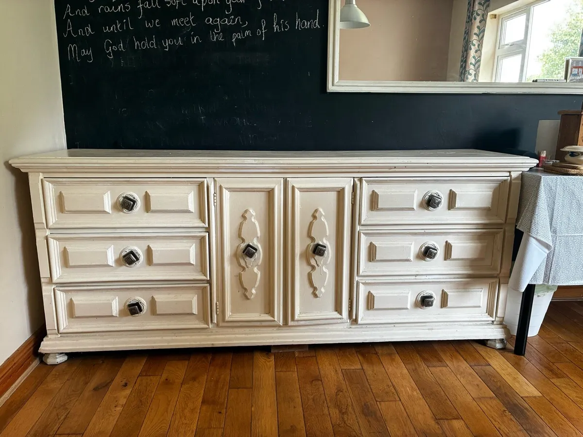 Dutch wooden side board - drawers - Image 2