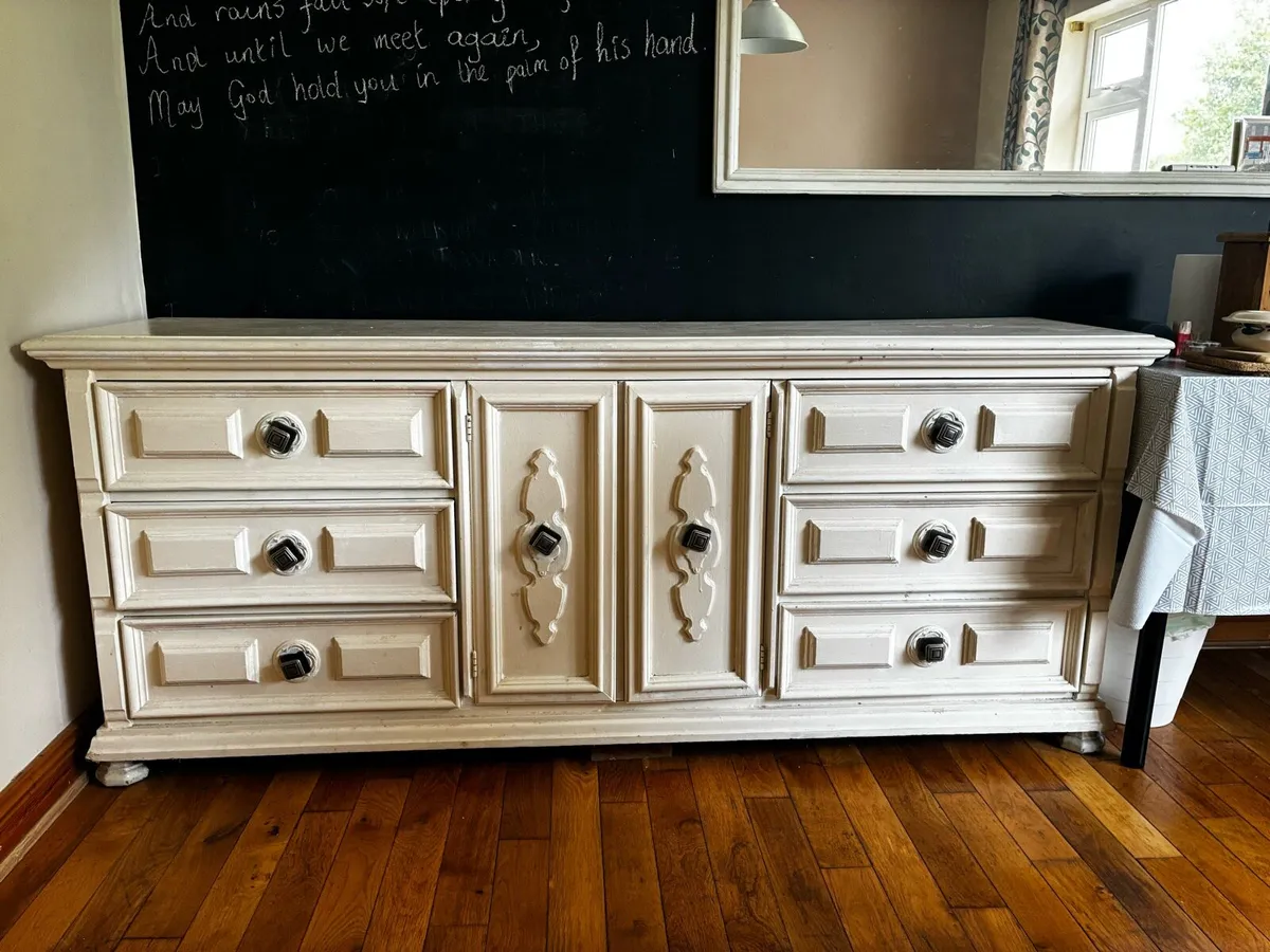 Dutch wooden side board - drawers - Image 3