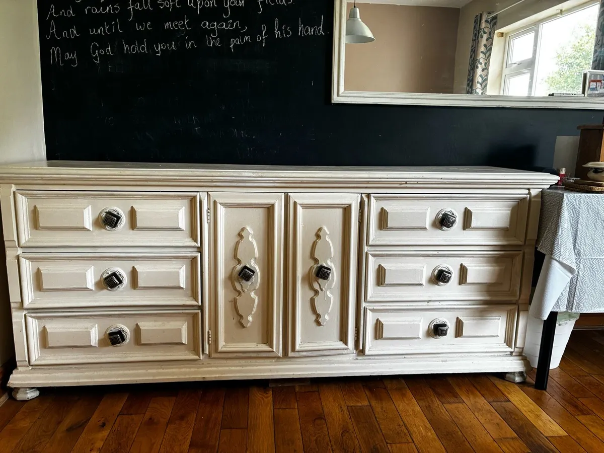 Dutch wooden side board - drawers - Image 4
