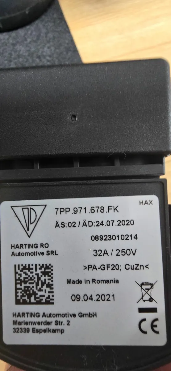 Audi EV PHEV Charging Cable 32v - Image 2