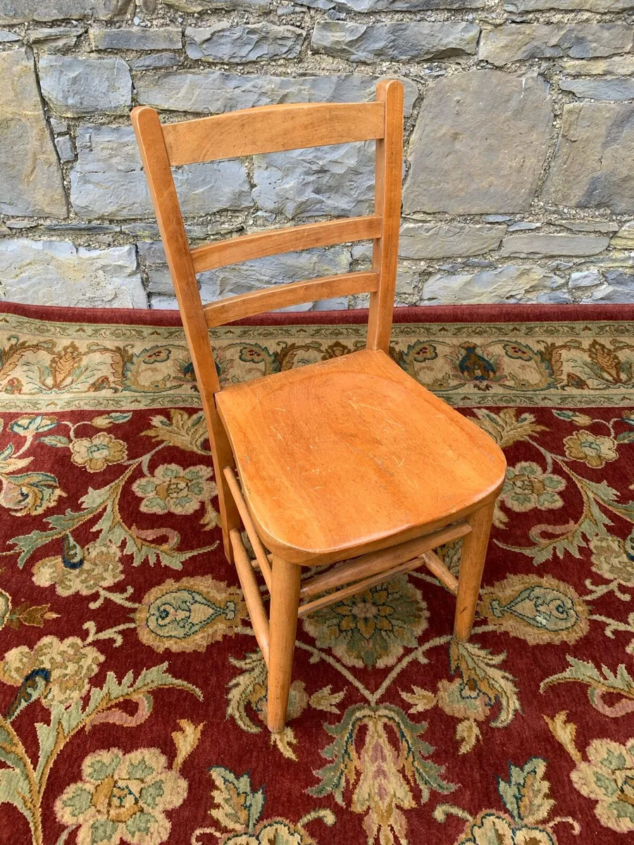 Vintage elm chairs. 12 available. - Image 2
