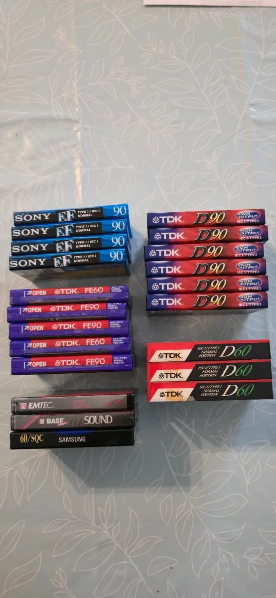 NEW TAPE CASETTE  TDK D90  FE60  SONY EF90  BASF - Image 2