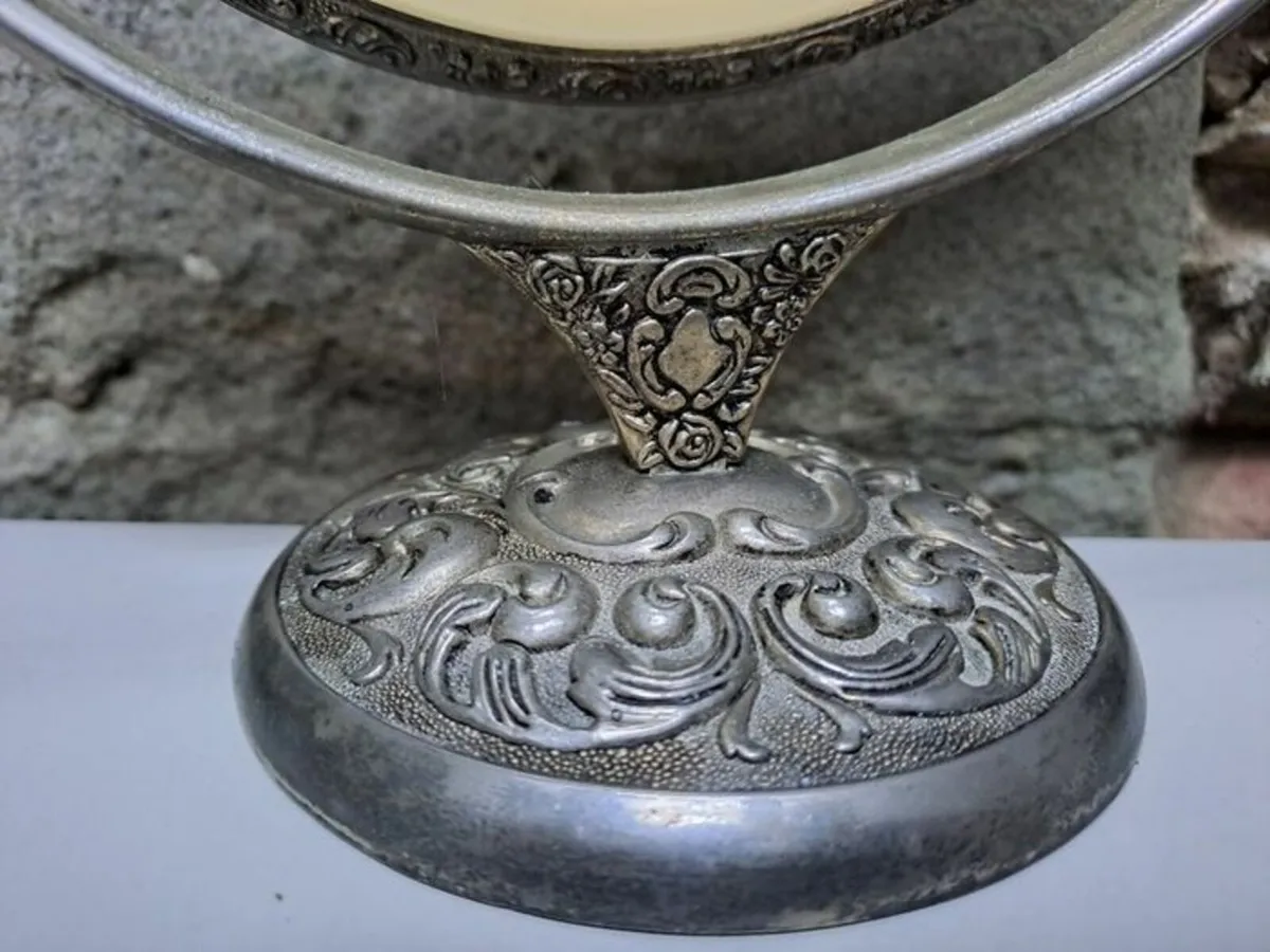Silver vanity mirror - Image 2