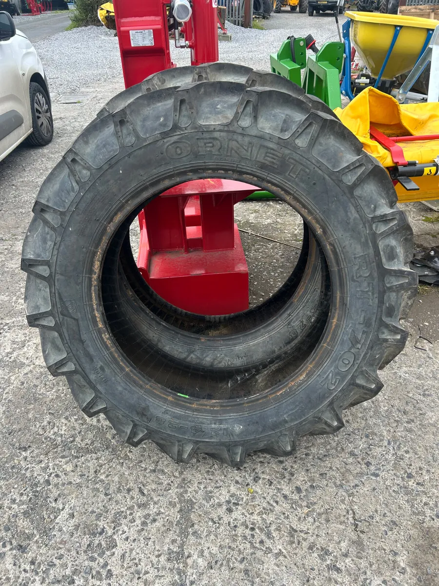 2x Ornet 12.4 R28 Tyres - Image 1