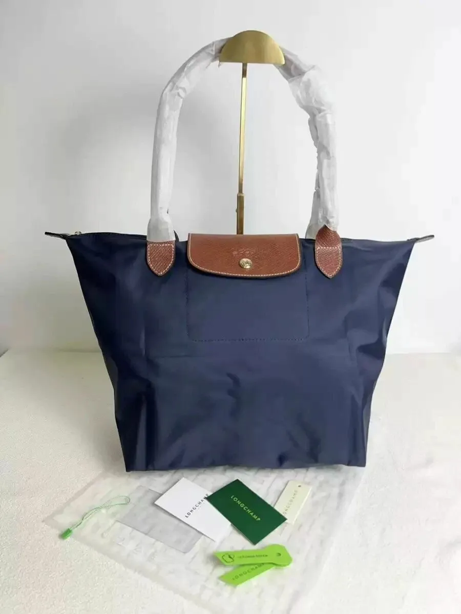 Women's nylon shopping bag 1899 large in navy bla - Image 4