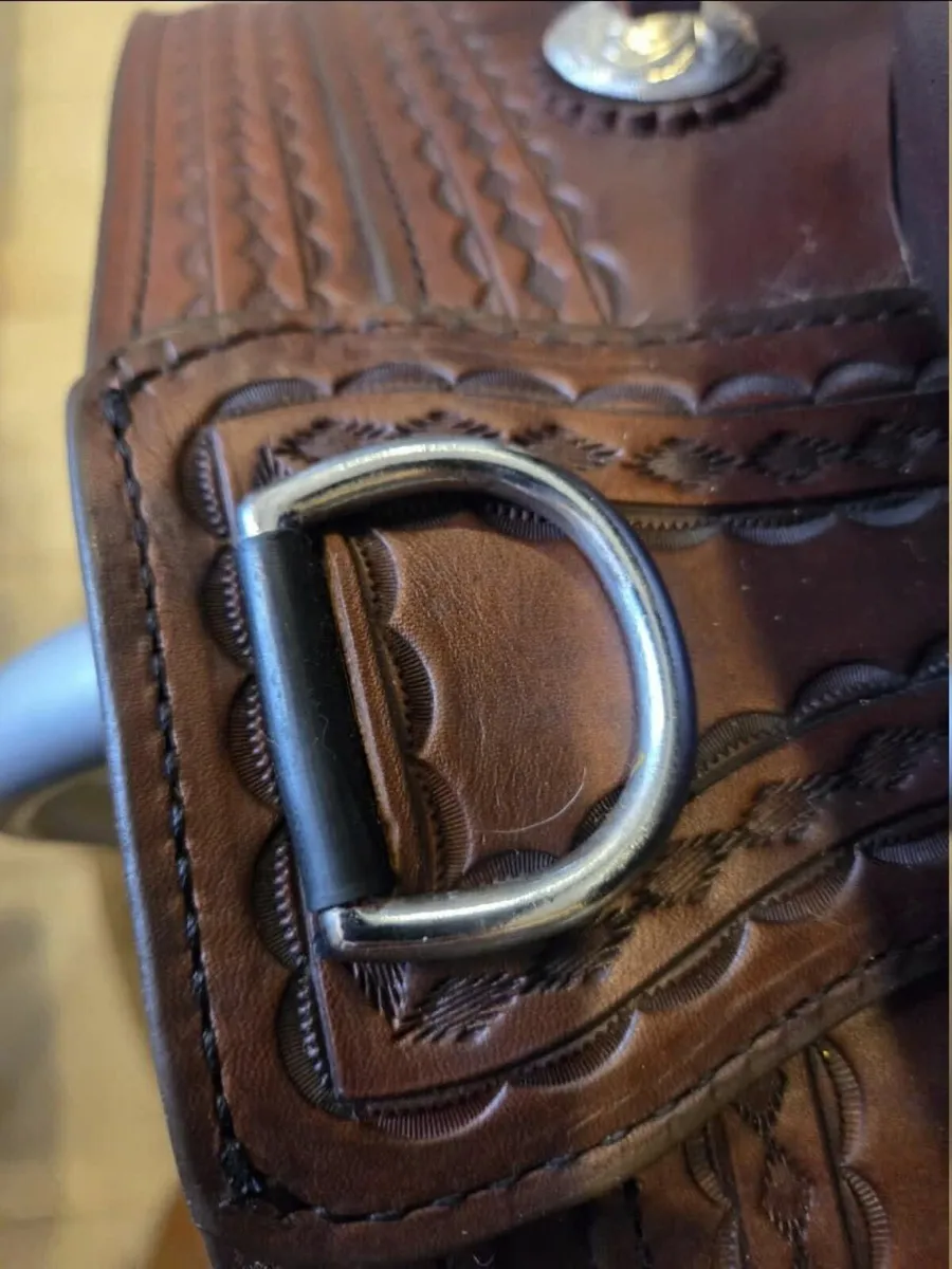 STUNNING WESTERN LEATHER SADDLE CIRCLE Y FLEX LITE - Image 3