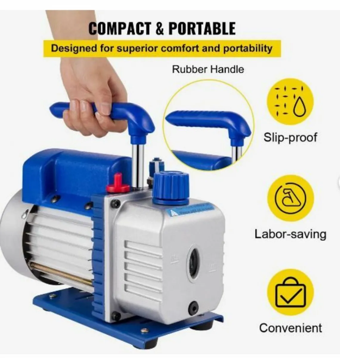 3CFM 1/4HP Refrigerant Rotary Vane - Image 4