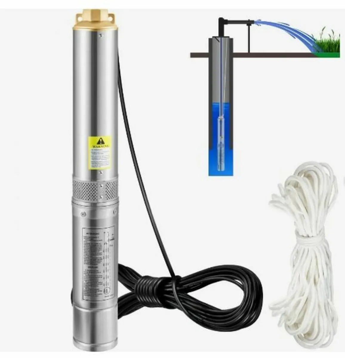 Deep Well Submersible Pump, 750W - Image 1