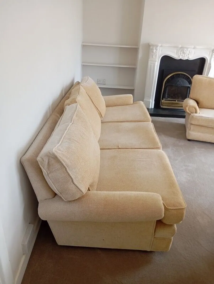 3 seater couch & armchairs free - Image 2