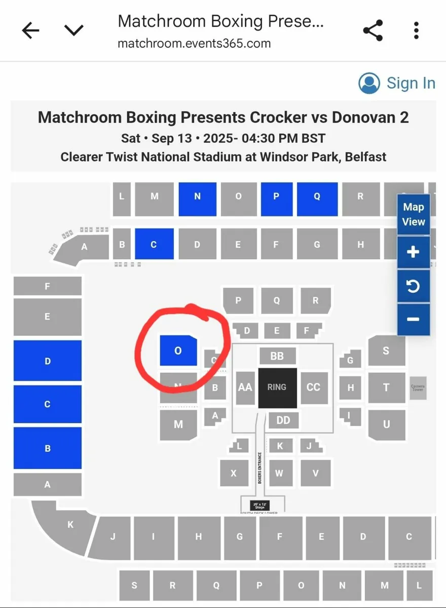 Donovan vs crocker tickets - Image 1