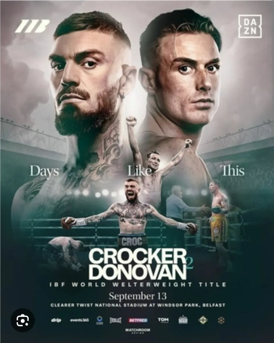 Donovan vs crocker tickets - Image 3
