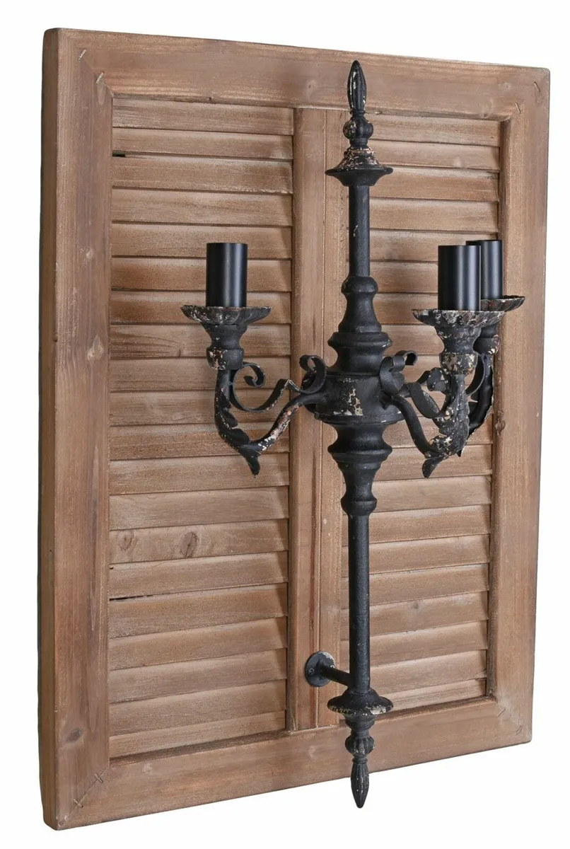 Rustic Wall Lamp Vintage Country House Style, 3-Li - Image 1