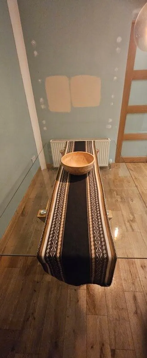 Oak and glass Dinning table - Image 2