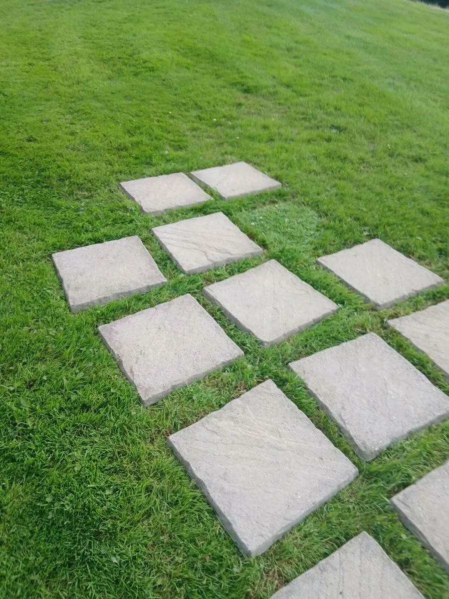 Sold pending collection 450mm square patio slabs - Image 2