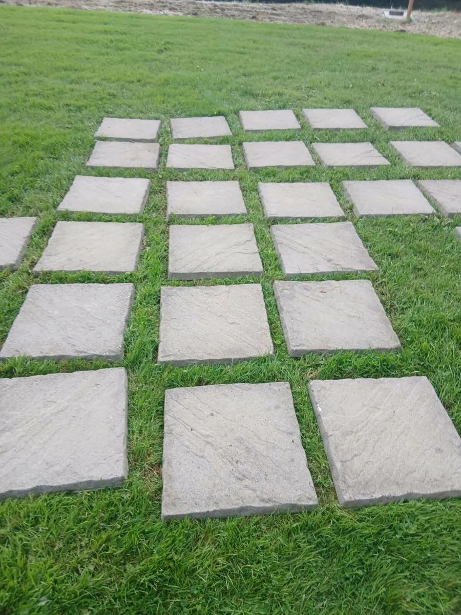 Sold pending collection 450mm square patio slabs - Image 4