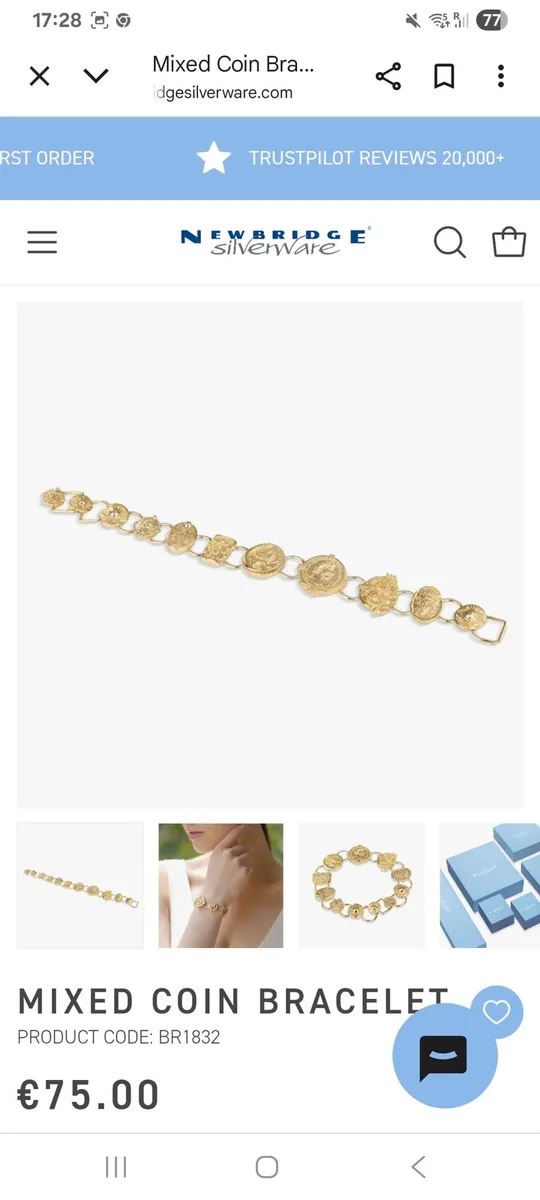 Newbridge mixed coin bracelet - Image 3
