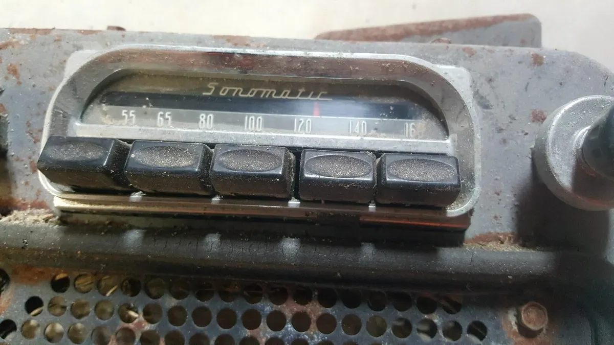 Vintage Old Antique Sonomatic 1950’s Radio - Image 2