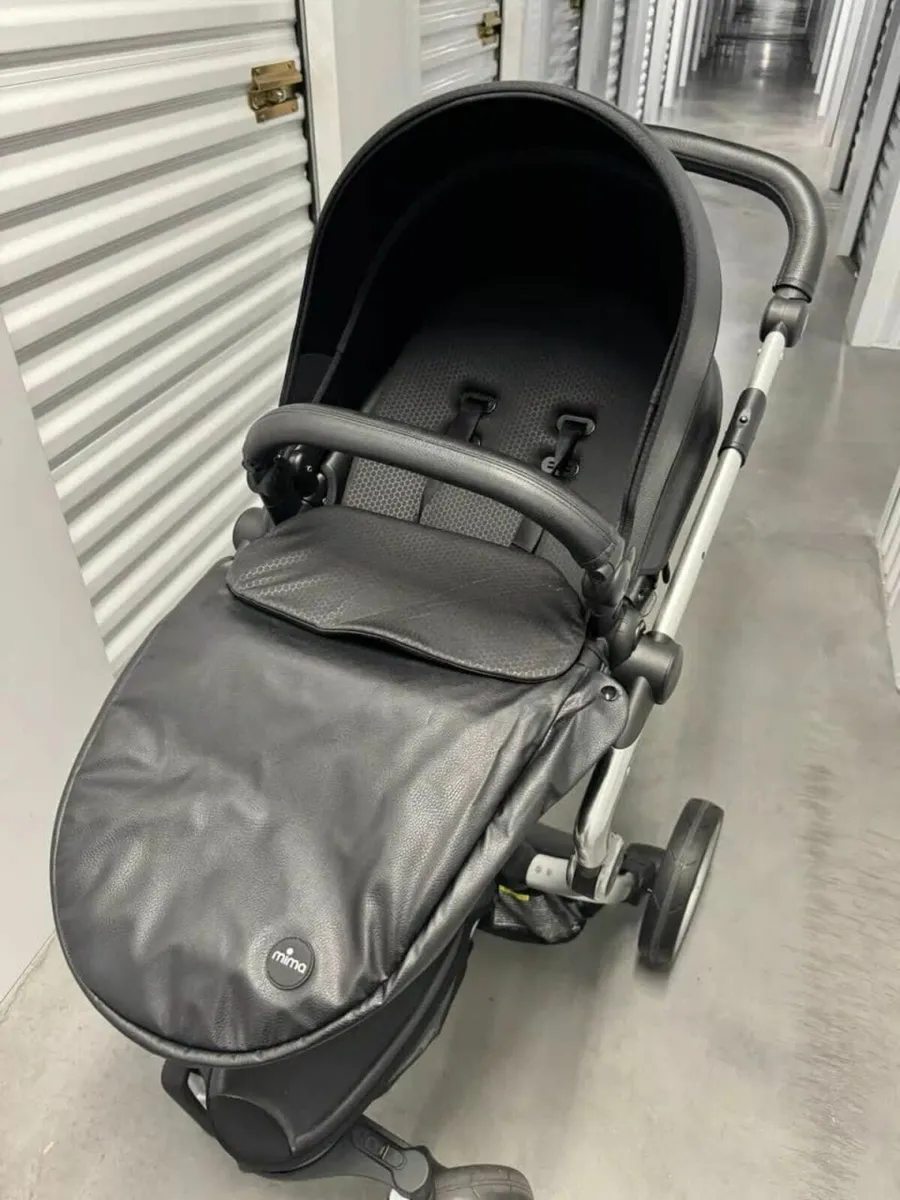 Mima Champagne Chassis Stroller - Black - Image 4