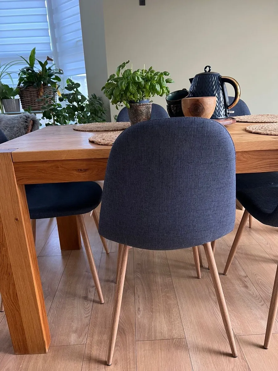 6 navy blue Dining Chairs - Image 2