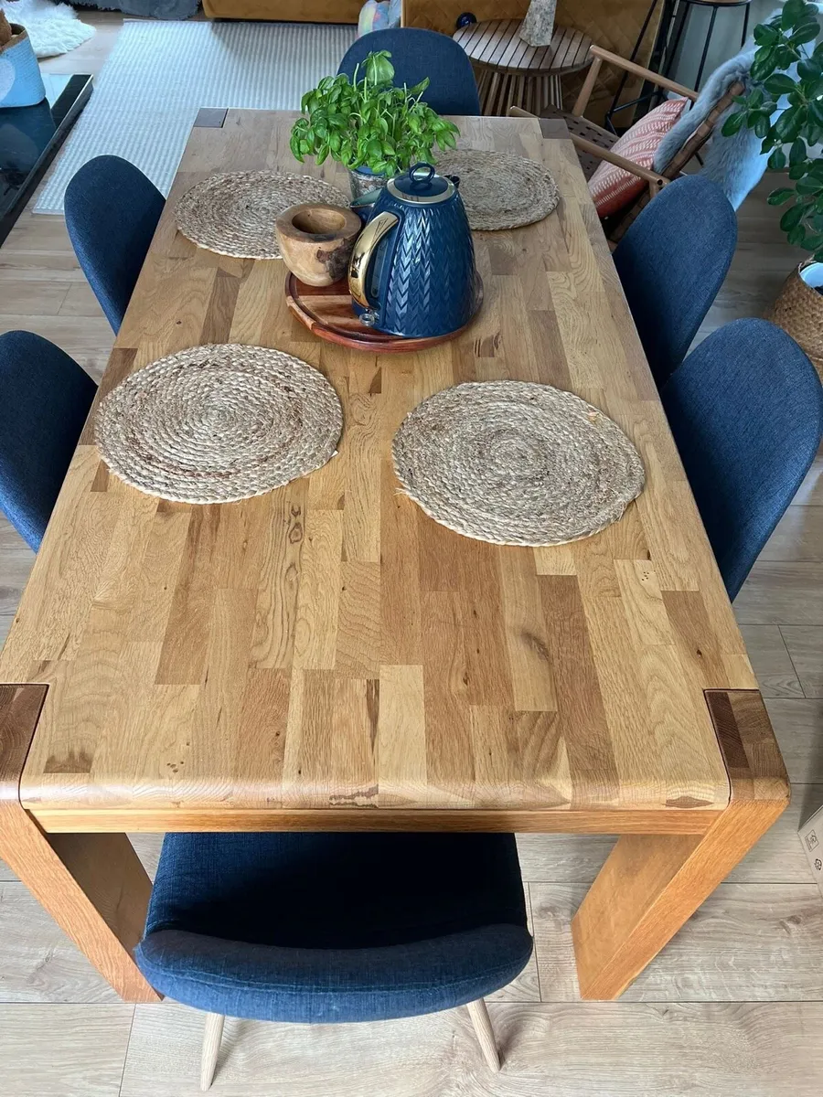 6 navy blue Dining Chairs - Image 3