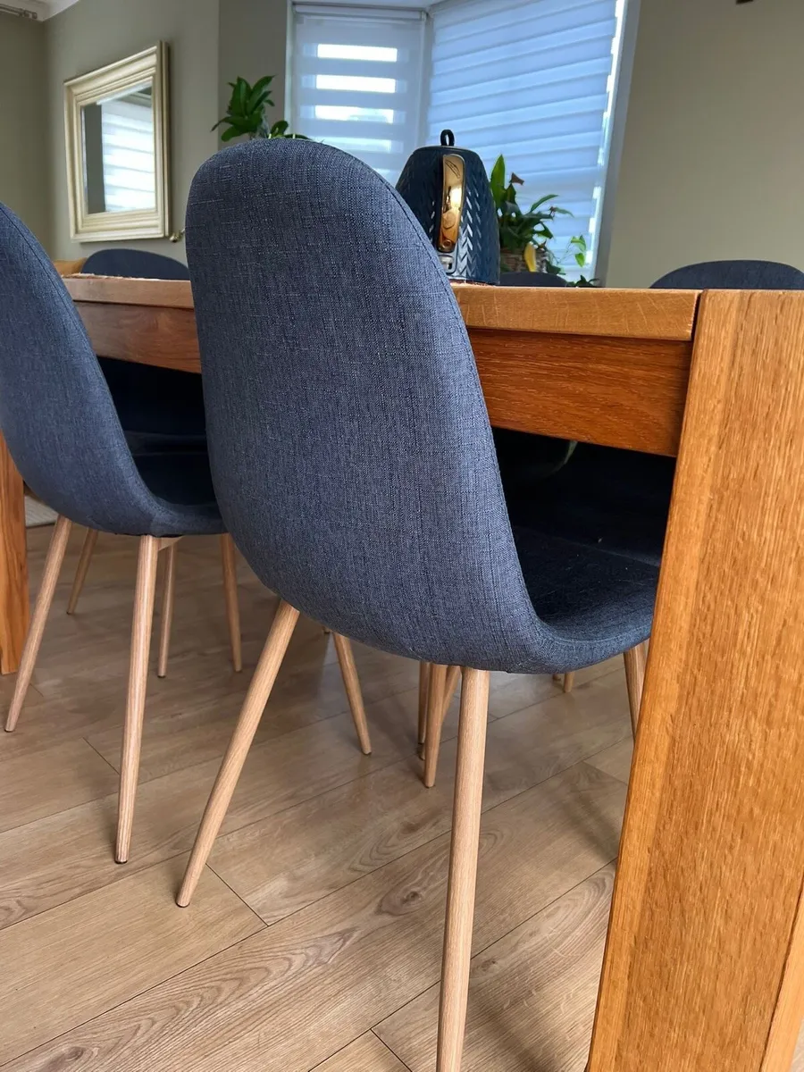 6 navy blue Dining Chairs - Image 1